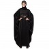 Nida kaftan abaya with premium handwork- Black